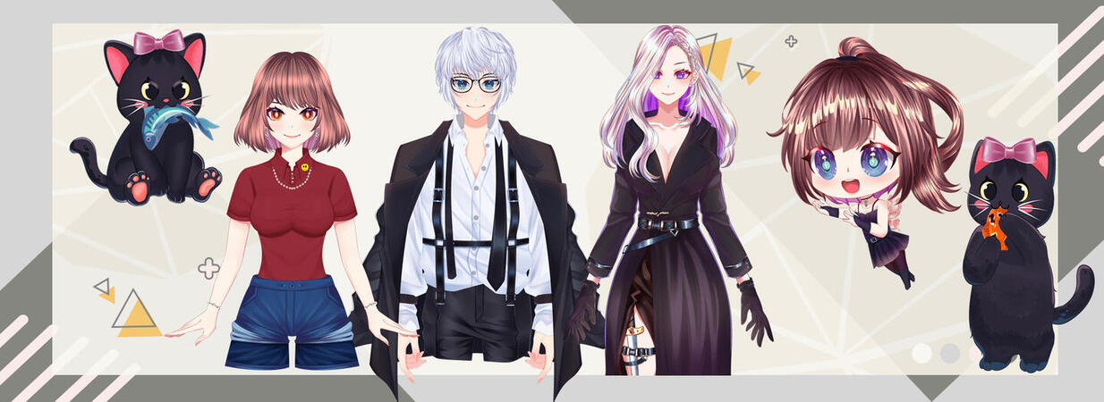 Half Body Live2D & Chibi